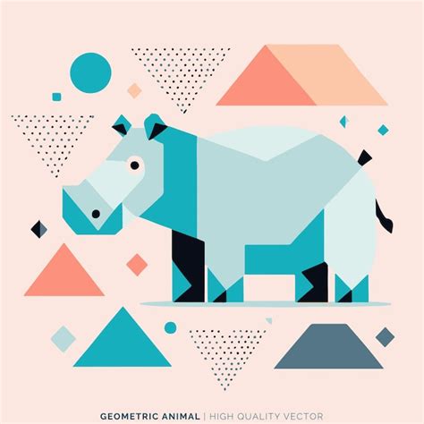 Premium Vector Geometric Animal Vector