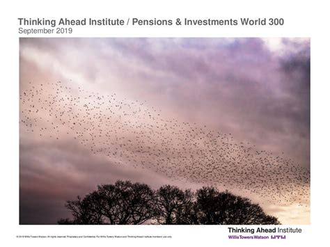 The Worlds Largest Pension Funds 2019 Thinking Ahead Institute