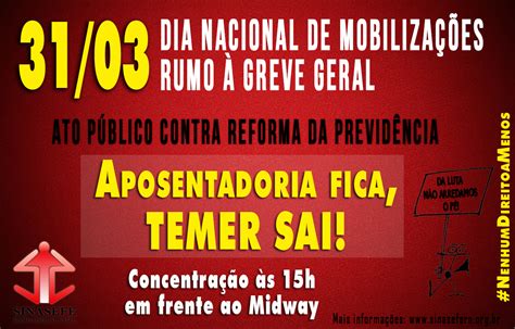 De Mar O Dia Nacional De Mobiliza Es Rumo Greve Geral