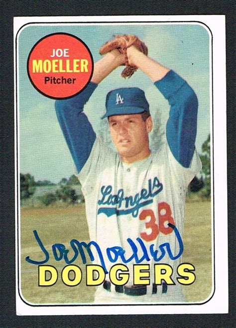 Joe Moeller 444 Signed Autograph Auto 1969 Topps Baseball Trading Card