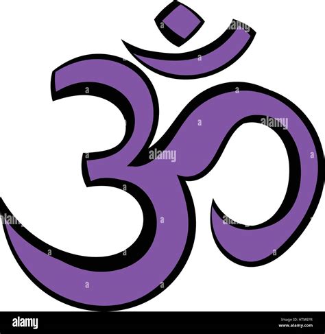 Hindu Om Symbol Icon Cartoon Stock Vector Image And Art Alamy