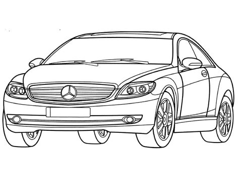 Coloriage Mercedes Cl Class Dessin Gratuit Imprimer