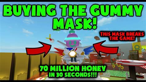 I Finally Got The Gummy Mask In Bee Swarm Simulator Beesmas 2022 Youtube