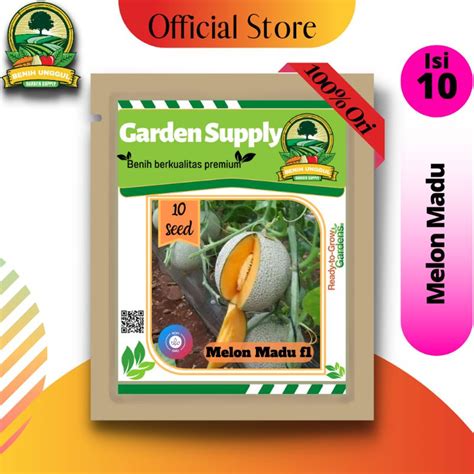 Jual GARDEN SUPPLY Bibit 10 Biji Benih Melon Madu Super Manis Jumbo