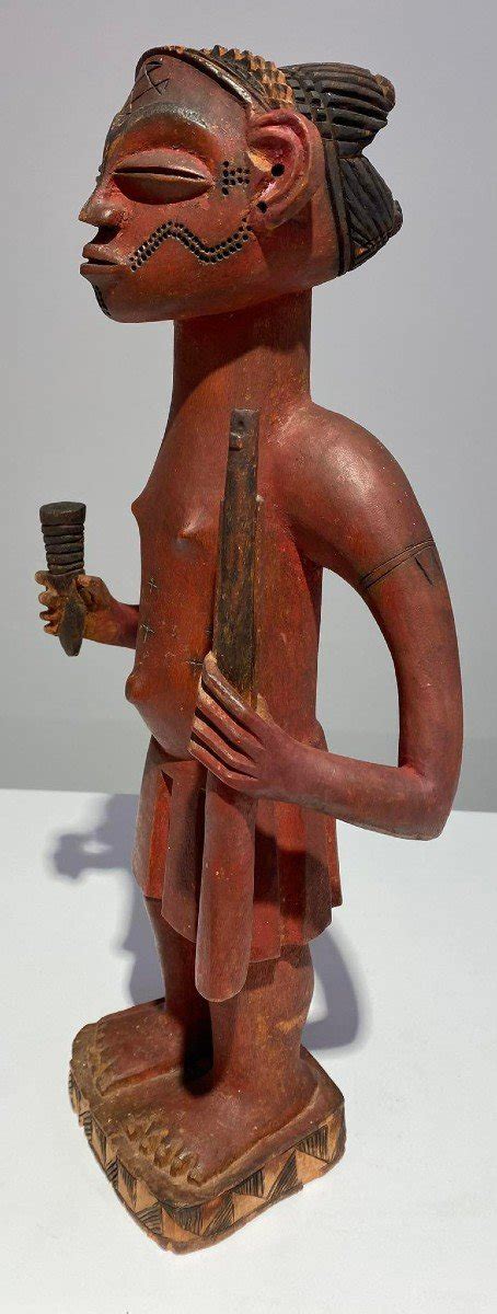 Proantic Old Rare Statue Of The Tshokwe Chokwe Tribe Dr Congo Afr