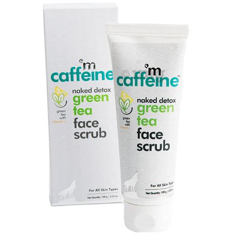 MCaffeine Naked Detox Green Tea Face Scrub Buy Tube Of 100 0 Gm Scrub