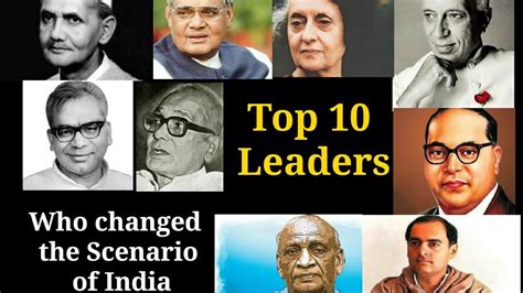 Indian top 10 leader || who changed the scenario || Indira Nehru ...