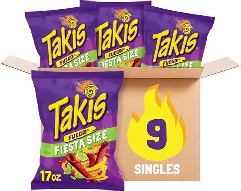 Amazon Takis Blue Heat Oz Fiesta Size Bag Hot Chili Pepper