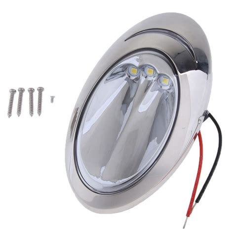 12v Stainless Steel Boat Led Hull Left Side Surface Mount Docking Light • 5921 Boat Led