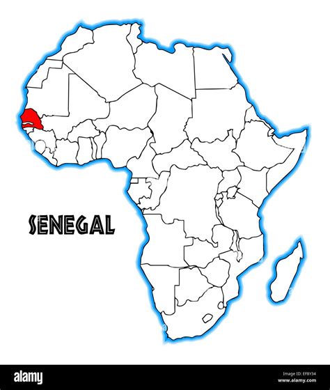 Senegal Map Banque De Photographies Et Dimages à Haute Résolution Alamy