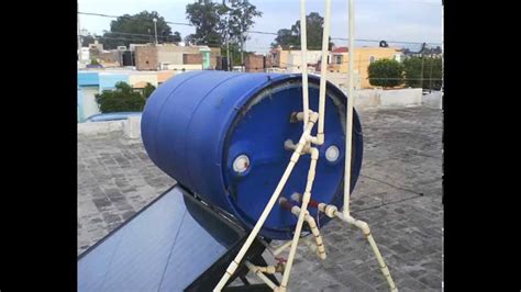 Calentador Solar De Agua Casero Con Tuberia De Cpvc Youtube