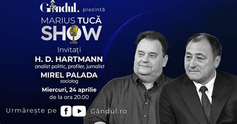 Marius Tuc Show Ncepe Miercuri Aprilie De La Ora Live Pe