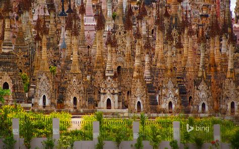 Stupas In Kakku Shan State Myanmar Bing Wallpapers Sonu Rai