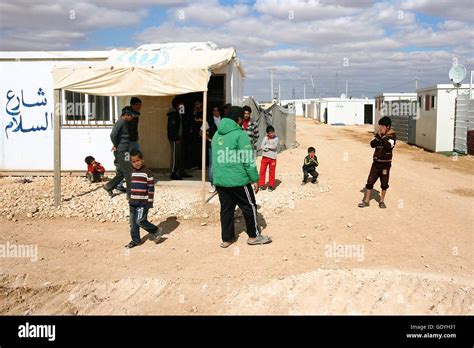 The Refugee Camp Zaatari In Jordan Is One Of The Worlds Largest Refugee Camp And Is