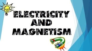 Electricity And Magnetism PowerPoint By Everly TpT