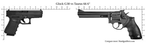 Glock G38 Vs Taurus 66 6 Size Comparison Handgun Hero
