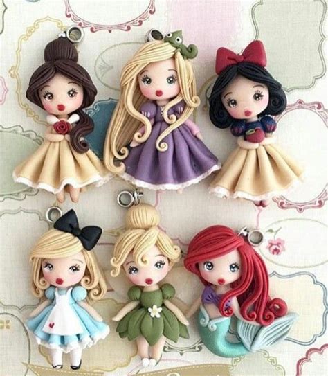 Princesas De Disney Cr Ations En Argile Art En P Te De Polym Re