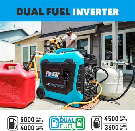 Pulsar W Portable Dual Fuel Inverter Generator W Remote Start