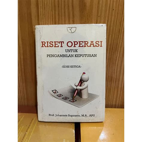 Jual Riset Operasi Untuk Pengambilan Keputusan Edisi Ketiga Shopee
