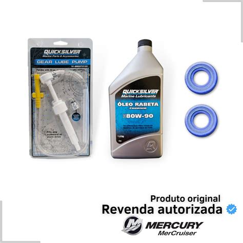 KIT TROCA OLEO RABETA DIFERENCIAL MOTOR POPA JAPONES ORIGINAL MERCURY