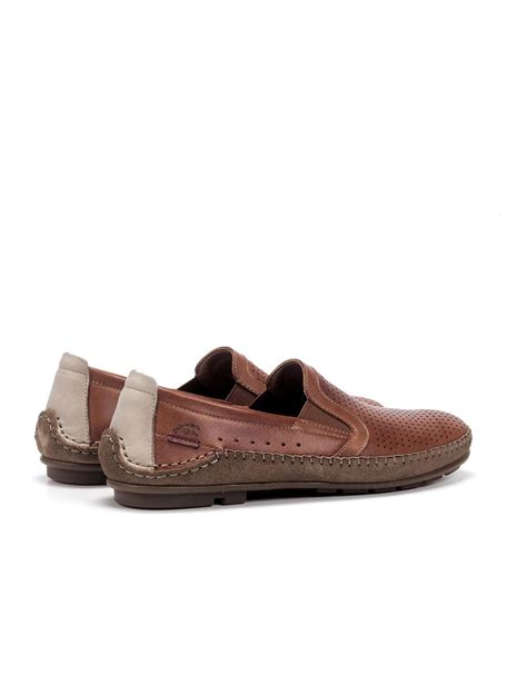 Zapato De Piel Para Hombre Fluchos Terracota Calzados Primor