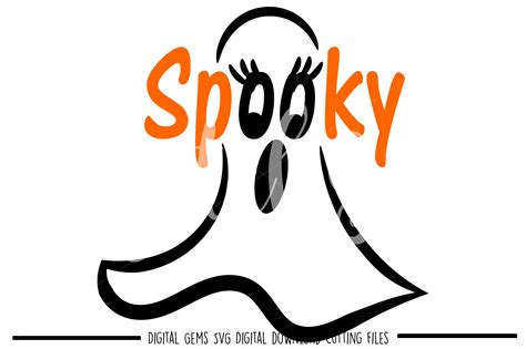 Spooky Ghost SVG PNG EPS DXF Files 36257 SVGs Design Bundles