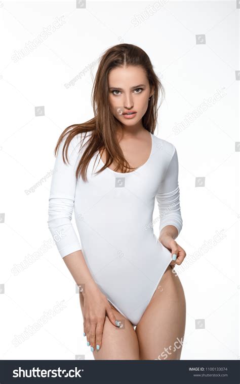 Beautiful Sexy Slim Brunette Woman Perfect Stock Photo 1100133074 Shutterstock