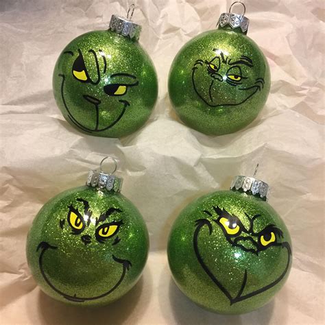 Diy Grinch Ornaments Cricut Idalias Salon