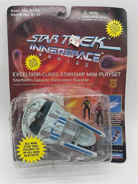 Star Trek Innerspace Excelsior Class Starship Mini Playset Playmates 1995 Etsy In 2024