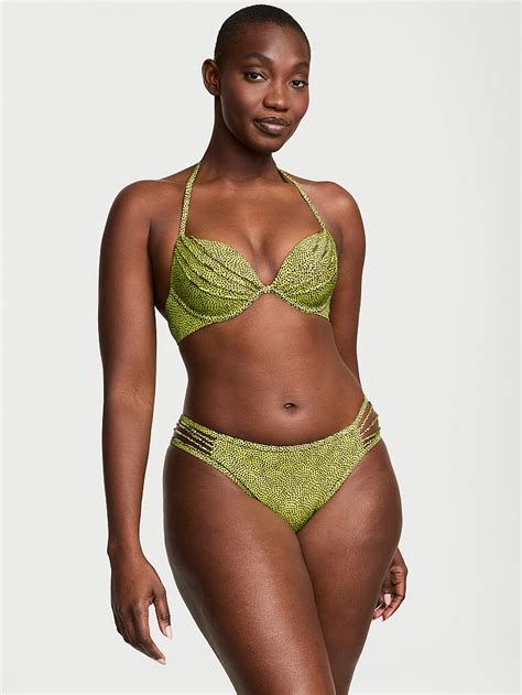 Buy Vs Archives Banded Push Up Bikini Top Limelight Dots Order Bikini Top Online Victoria S