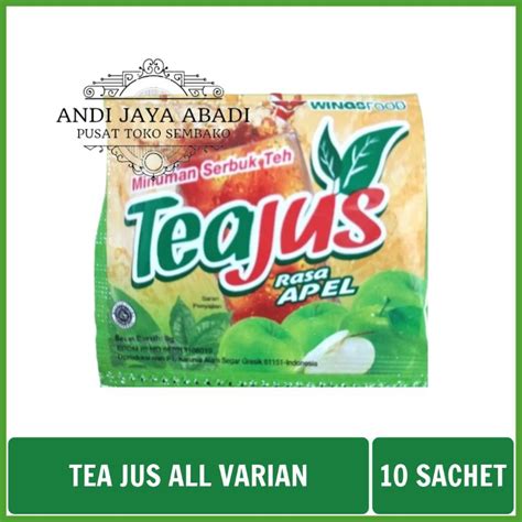 Jual Tea Jus All Varian Aneka Rasa Teh Jus Gula Batu Apel Madu Lemon