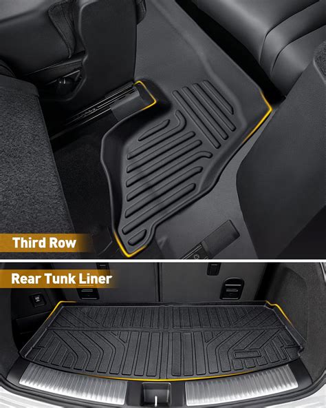 For Acura Mdx Floor Mats 2024 2023 2022 Custom Fit 1st And 2nd And 3rd Row