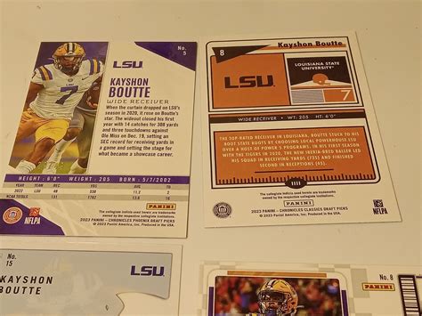 Kayshon Boutte 2023 Panini 4 Card Lot 49 New England Patriots LSU EBay