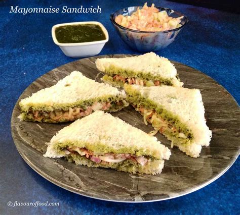 Mayonnaise Sandwich Recipe Veg Mayo Sandwich