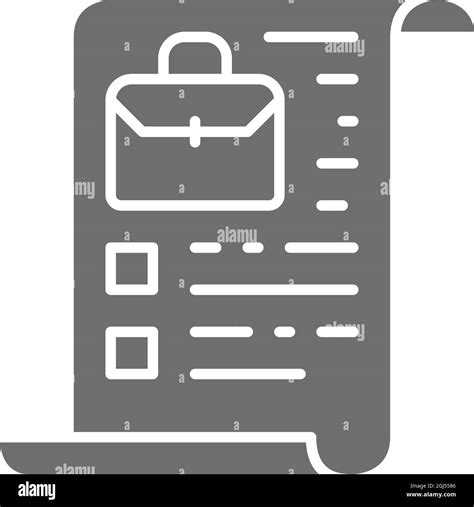 Vector Company Charter Stocks Portfolio Grey Icon Stock Vector Image