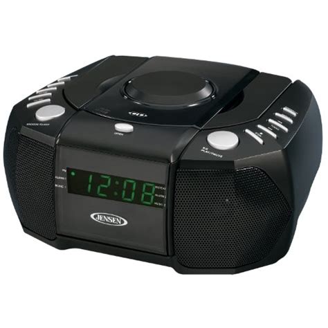 Jensen Jcr 310 Am Fm Stereo Dual Alarm Clock Radio With Top Loading Cd