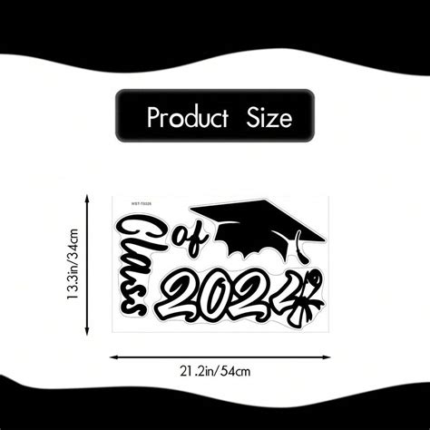 Class Of 2024 Decal For Balloon Arch Sign Graduation Decal For Sign Making Grad Party Class Of