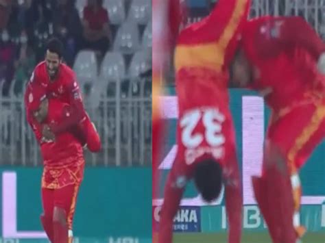 PSL 2023 Hasan Ali Jumps On Azam Khan But Lost His Balance Hilarious