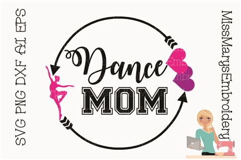 Dance Mom Monogram Svg Cutting File 136046 Cut Files Design Bundles