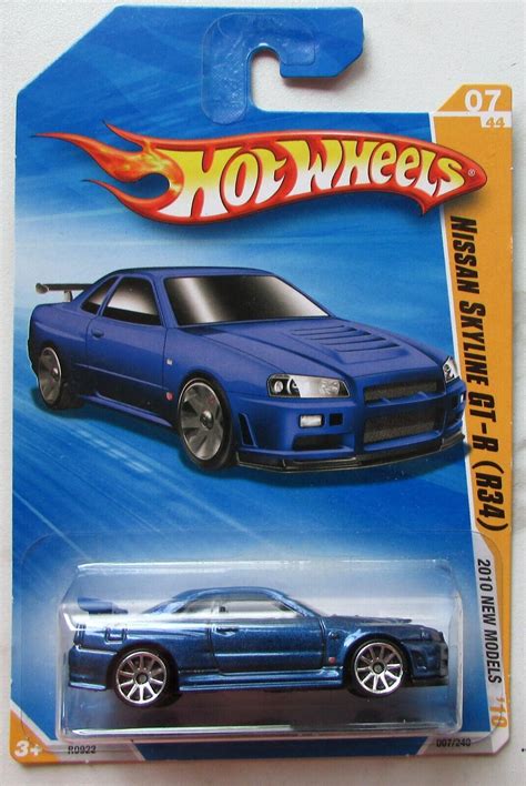 Hot Wheels Blue Nissan Skyline Gt R R