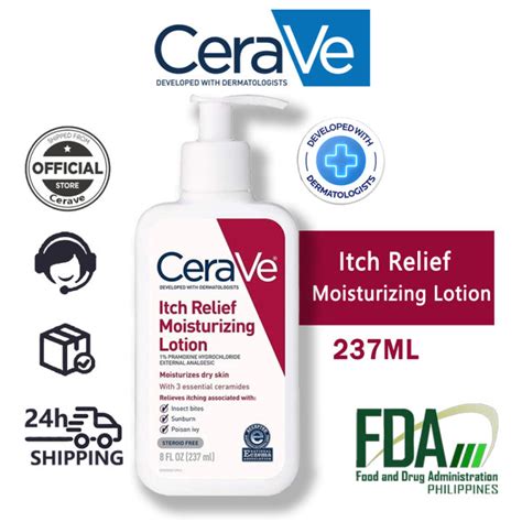 Cerave Itch Relief Moisturizing Lotion 237ml For Itchy Skin Dry Skin Eczema Treatment Lazada