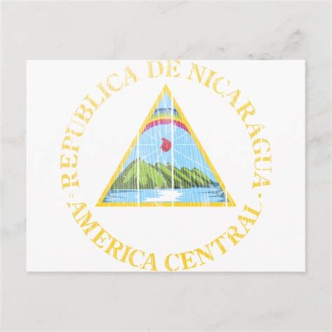 Nicaragua Coat Of Arms Postcard | Zazzle.com