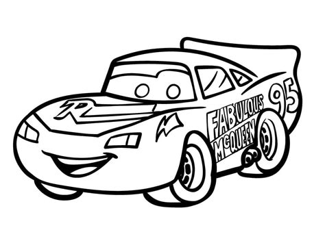 Coloriage Flash McQueen à imprimer sur ColoriageEnfant