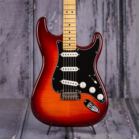 Fender Player Series Stratocaster Plus Top, Maple Fingerboard, Aged Cherry Burst | For Sale ...