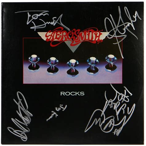 Lot Detail Aerosmith Signed Rocks” Album Real