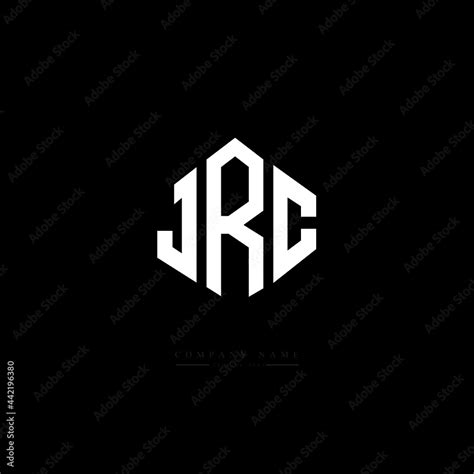 JRC letter logo design with polygon shape. JRC polygon logo monogram ...