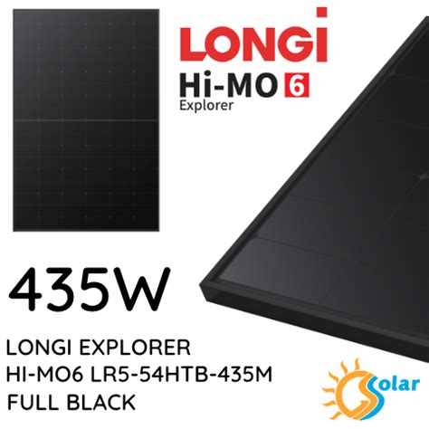 Longi Explorer Hi Mo Lr Htb M Full Black Gssolar