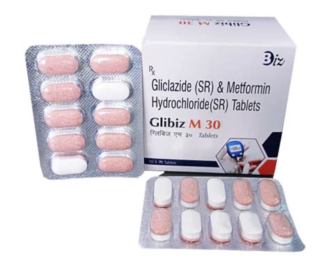 30 Mg Gliclazide Metformin Hydrochloride Tablet At Rs 108 Box