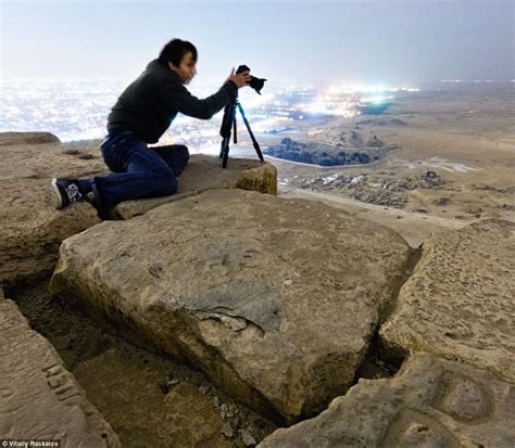 The View From The Top Of The Great Pyramid Tourists Secretly Climb Egyptian Landmark To Get