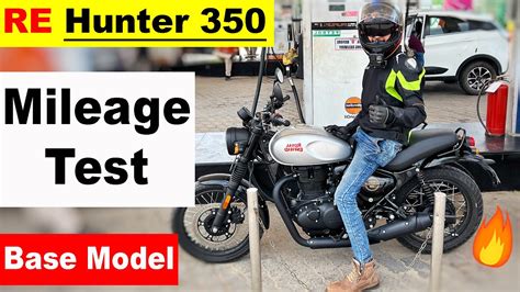 Royal Enfield Hunter Extreme Mileage Test Aayush Ssm Youtube